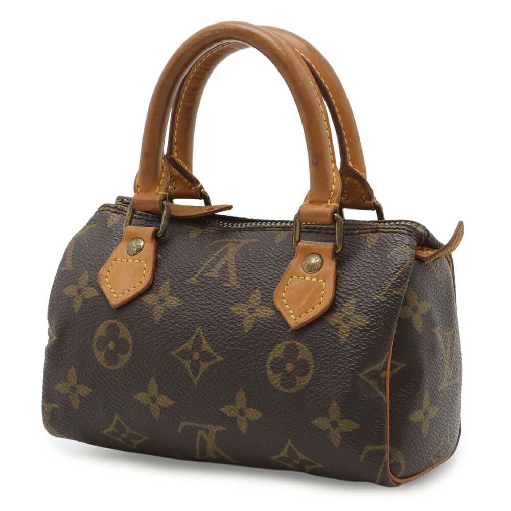 LOUIS VUITTON Authentic Brown Monogram Mini Speedy Bag - Picture 3 of 8